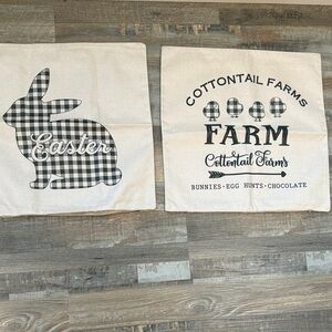 NWOT Easter Pillow Covers